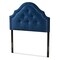 Baxton Studio Cora Royal Blue Velvet Upholstered Twin Size Headboard 154-9321 - alternate 1